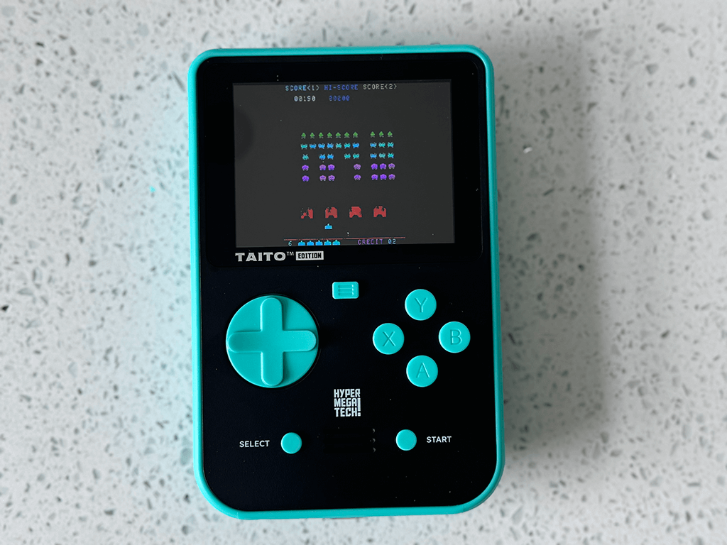 A Taito Super Pocket running Space Invaders.